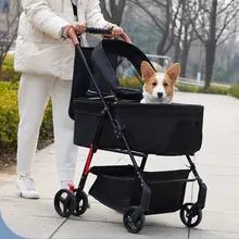ペット用折りたたみ式キャリーバッグ【中小型犬・猫用・軽量・便利】
