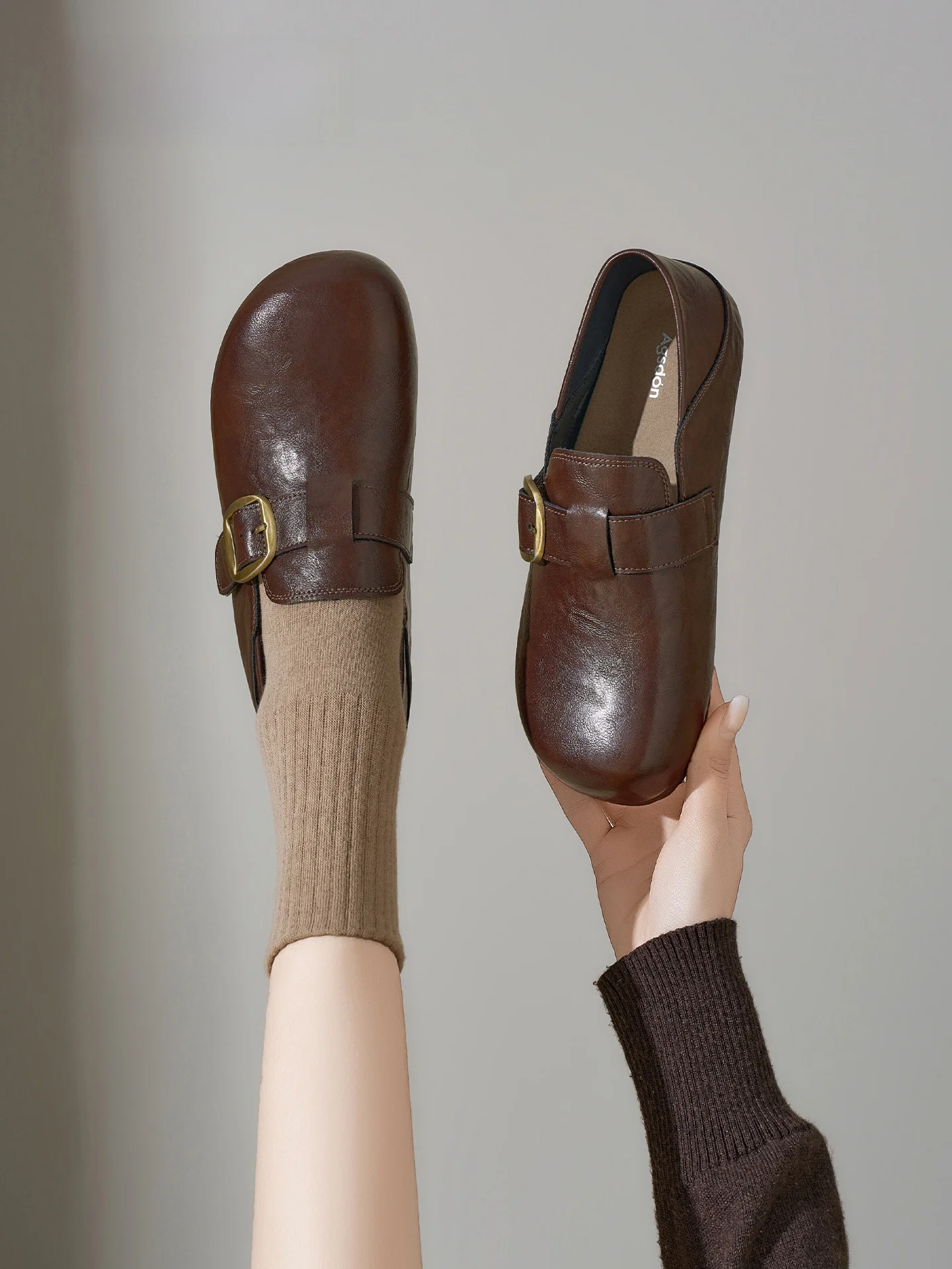 軽量職場向けmoccasin：Agsdonの浅口デザインローファーが提供する歩きやすい履き心地