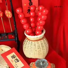 新年の雰囲気を演出する撮影用背景布【美食シーン向け・新中式デザイン・赤色】