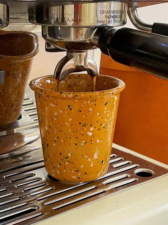 レトロ風 陶磁器 コーヒーカップ【手持ちタイプ・ミルク・水筒用・家庭用】