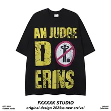 半袖Tシャツ メンズ オーバーサイズ ルーズ グラフィティ レタープリント アメカジ ヴィンテージ ストリート 夏 「FXK」