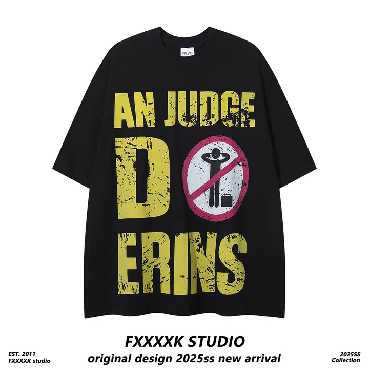 半袖Tシャツ メンズ オーバーサイズ ルーズ グラフィティ レタープリント アメカジ ヴィンテージ ストリート 夏 「FXK」