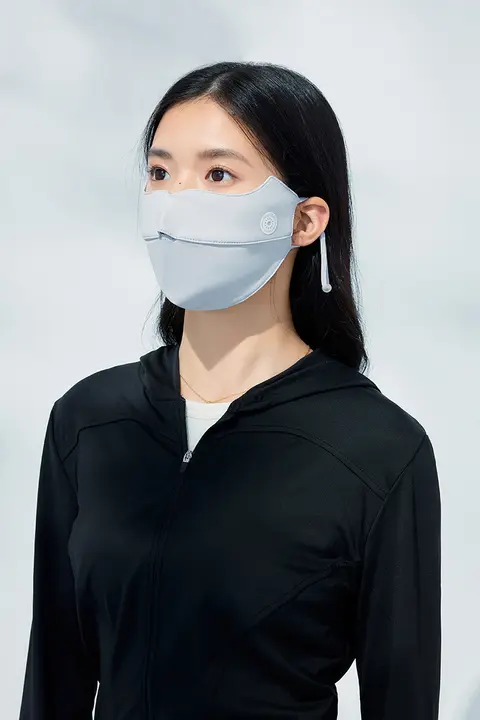 UVカットフェイスマスク【女性用・夏用・薄手・多面保護・運転対応】