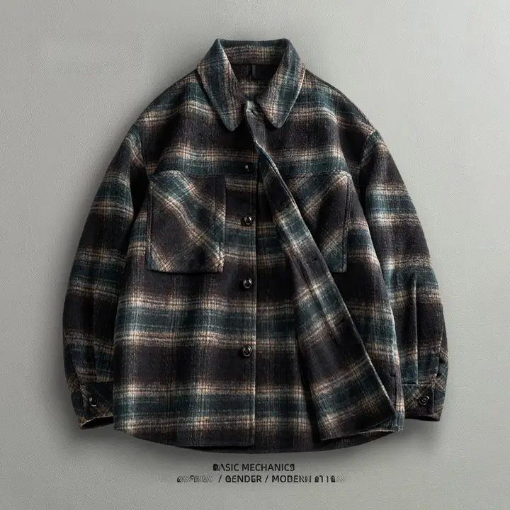 ウールコート メンズ チェック柄 ダブルフェイス カシミヤ 秋冬 あったか 上品