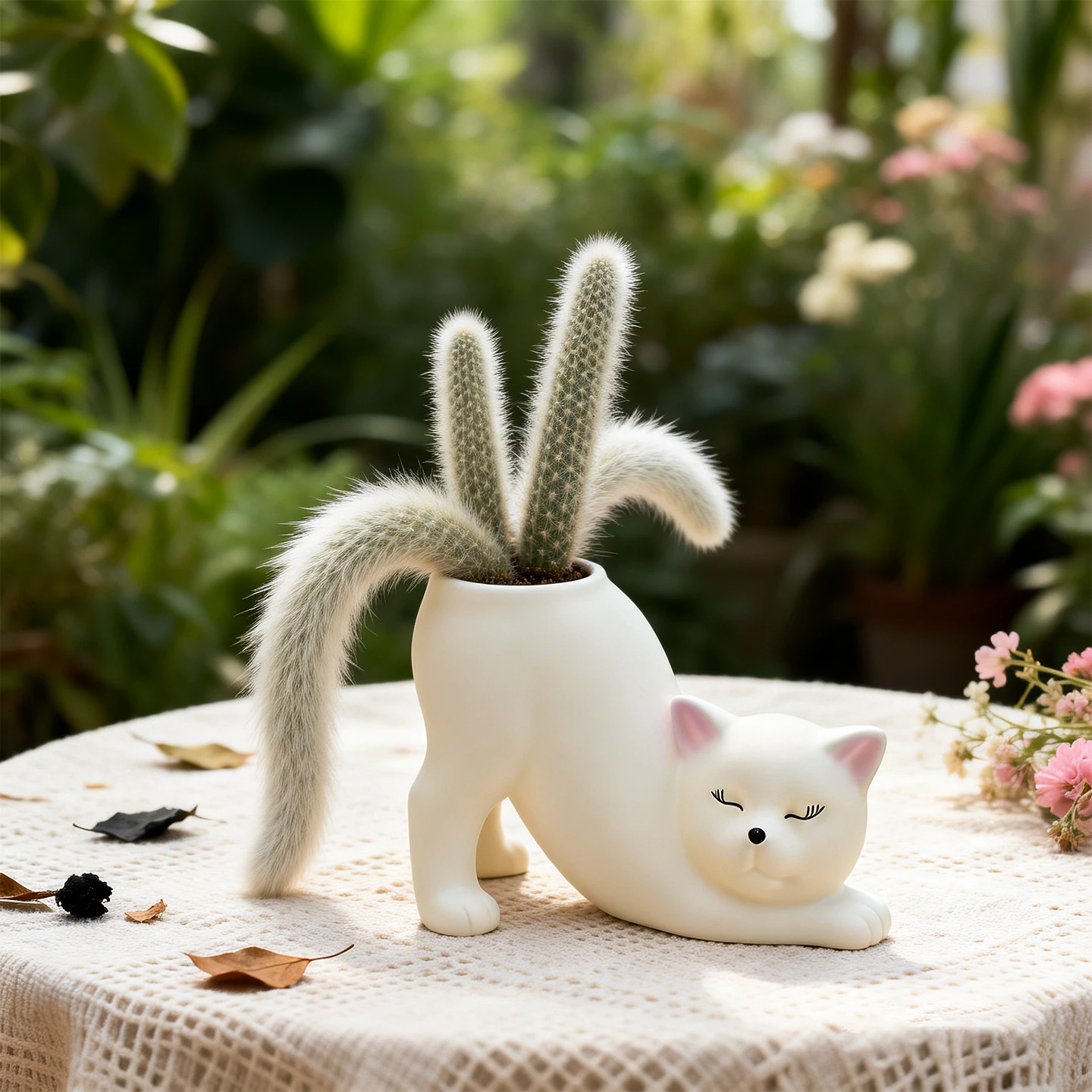 ペットボトル プランター 吊るす：伸びをする猫型プランターの設置と実用性解析