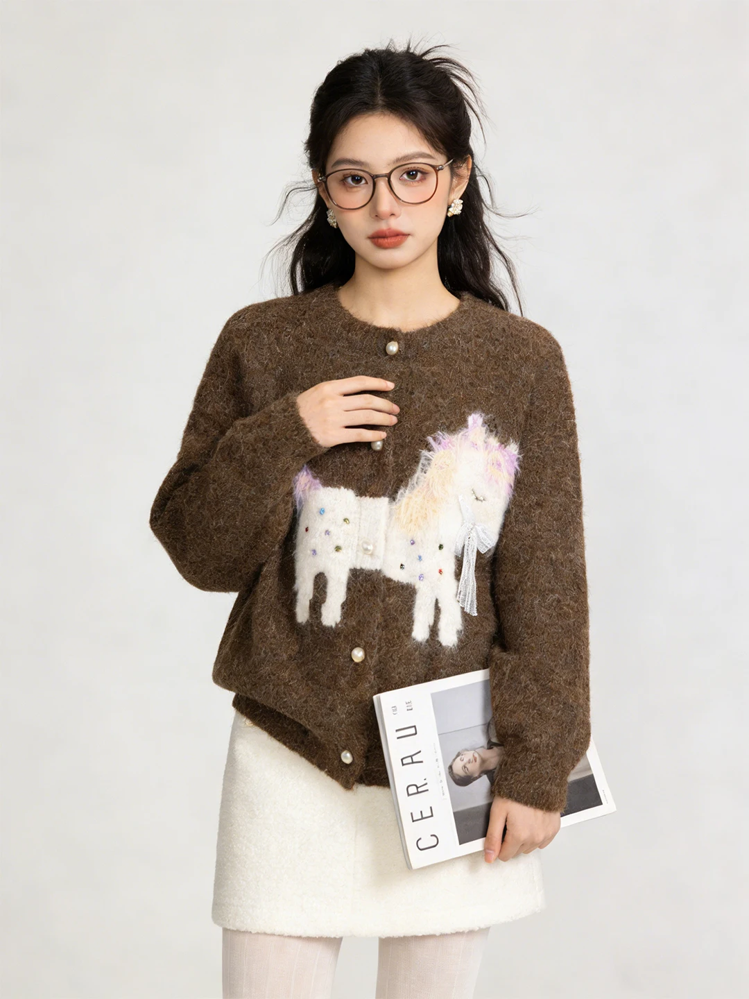 needles モヘアカーディガン 別注：コーヒー色レトロ風刺繍カーディガンの実用性と選定基準