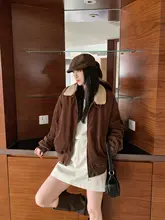 カジュアルなヴィンテージ風コーデュロイジャケット【厚手・冬用・女性用】