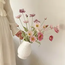 アイスランドポピーの造花【高品質・シングルブーケ・リビング装飾用】