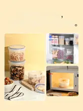 密閉保存できるプラスチック製食品容器【丸型・お茶や離乳食に最適・冷蔵庫用】