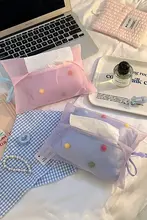 透かしメッシュのティッシュボックス【二重構造・布製・家庭用・車載用・スタイリッシュデザイン】