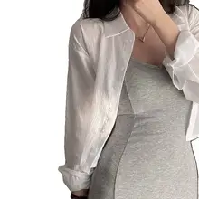 薄手のグリーンシフォンカーディガン【日焼け防止・春夏用・女性用】