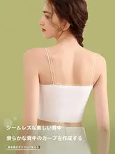 細いストラップのキャミソール【夏用・薄手・胸パッド入り・無痕・インナー・アウトウェア】
