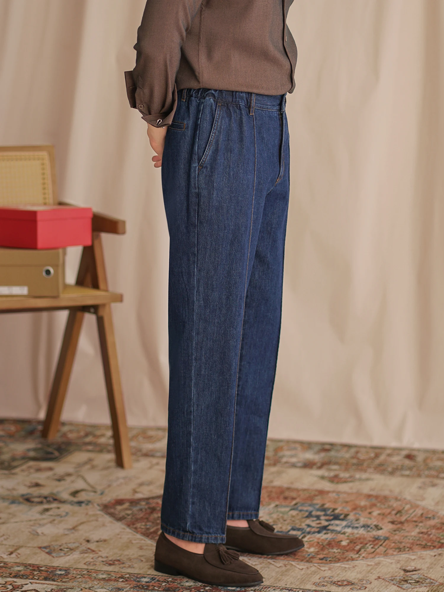 メンズ レトロデニムパンツ【ストレート・カジュアル・ウエストゴム】おすすめモデルはこれ