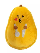 可愛い木瓜デザインの毛 Plushペンシルケース【大容量・学生用文具収納】