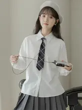 女子用白シャツ【JK制服・秋冬用・フリース裏地・長袖】
