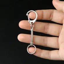 ダブルフックデザインの金属キーリング【便利なアクセサリー・小物取り付け用】