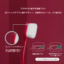 極上の柔らかさ！抗菌ナノ素材の広頭歯ブラシ【超密刷毛・万毛】