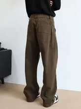アメリカンスタイルのビンテージクジュアルパンツ【ワイドストレート・フィット・工装デザイン】（セットアップ対応）