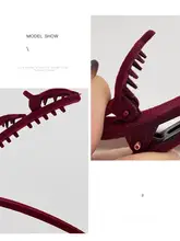 高いボリュームのヘアクリップ【ポニーテール・小型バタフライクリップ・女性用】