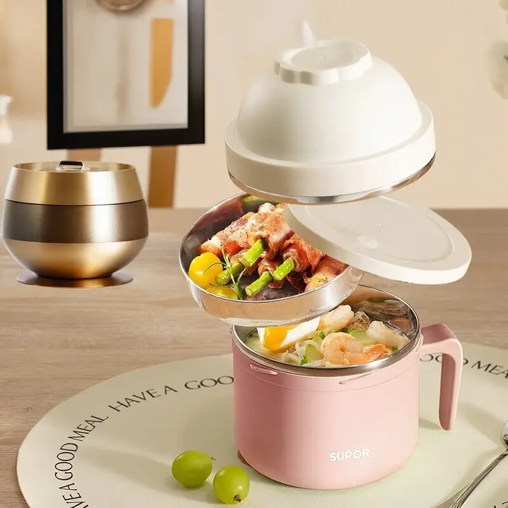 スーボル 調理用ステンレスボウル【フタ付き・保温機能・オフィス用・学生食堂対応】