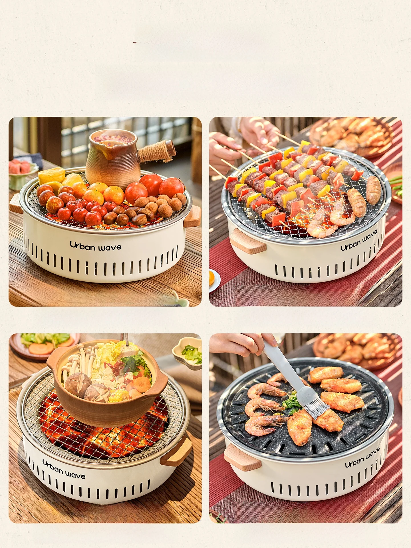 Urbanwave 囲炉裏用煮茶・焼肉炉：家庭向け屋内屋外対応の炭焼き設置ガイド