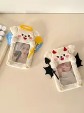 かわいいエンジェル＆デビルのぬいぐるみカードケース【韓国インスタ風・ポラロイド用・小カード展示用】