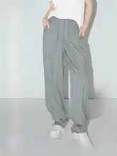 復古風ウォッシュデニムパンツ【女性用・ドレープデザイン・リバーシブル】