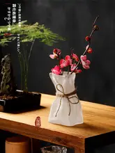 創造的な厚手ガラス花瓶【シンプルデザイン・透明・水栽培用】