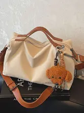 カジュアルキャンバスバッグ【トート・ショルダー・大容量・秋春用】