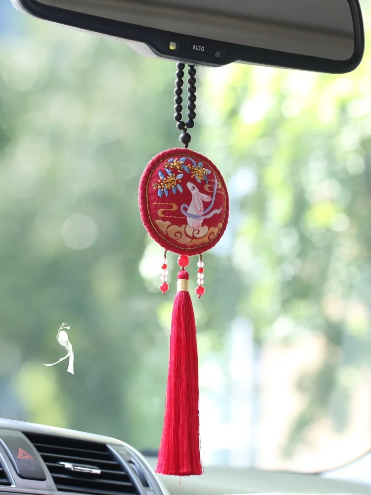 手作り刺繍香包材料キット：干支ネックレスや安全車用に最適なDIY素材の実用性解析