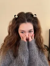 グレー調パールのサイドアップヘアクリップ【エレガント・シャーククリップ】
