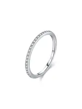 MODIAN モダン モース宝石 S925 シルバー クラシック ダイヤモンド ショートリング【女性用・インスタトレンド】
