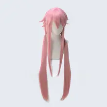 我妻由乃風キャラクターコスプレウィッグ【桜色・束ね髪スタイル】