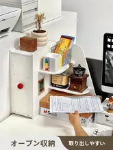 デスクサイド コーナーラック 三角スペース 収納棚 デッドスペース活用 書類 文具 カップ 小物収納 オフィスデスク 天板 整理整頓 女性用