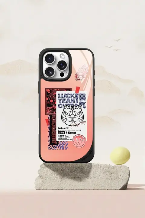 金色の幸運をもたらすスマートフォンケース【マグネット式・iPhone対応・カップル用】
