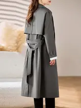 紅羽堂 レディーストレンチコート【中長丈・春秋用・膝下丈・ファッションアウター】