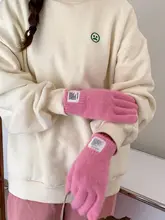 女性用 冬用保温手袋【厚手の毛皮・防寒・指分かれデザイン・バイク用】