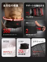 運動用ウエストサポートベルト【筋力トレーニング・寒さ対策・ハードルやスクワット用】