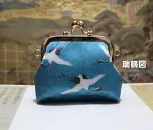 民族風の中華風復古コインバッグ【小物収納・キー・カード・口紅用】