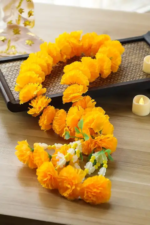 タイ風装飾用仏花リース【偽花・迎賓用・供花用品】