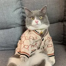 秋冬用ペット用カーディガン【テディベア・シュナウザー・無毛猫対応】