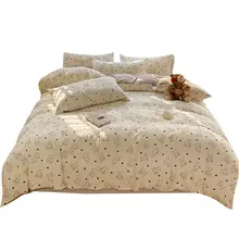 冬用二重ガーゼ布団カバー【シンプルデザイン・ダブルサイズ・おしゃれ】（セットアップ対応）