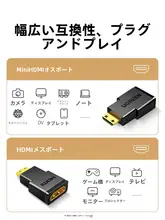 HDMI 変換アダプタ Mini HDMI Micro HDMI オス メス 高画質 ミニ 「UGREEN」
