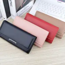 大容量レディース長財布【ソフトレザー・多カードポケット・三つ折りデザイン】