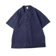 レトロスタイルのキューバカラー夏用薄手速乾ショートスリーブシャツ【ゆったりフィット・カジュアル】