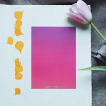 夕焼けデザインのブックマーク【詩を読んでいる印象的なデザイン】