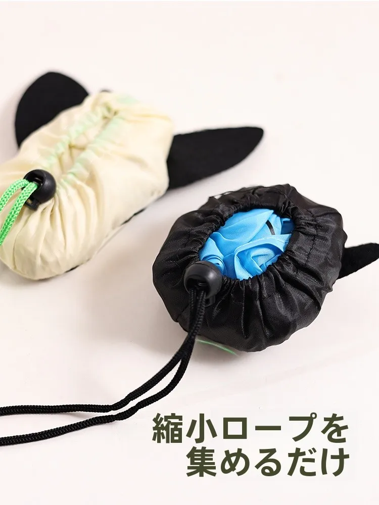 かわいいキャラクターデザインの折りたたみショッピングバッグ：大容量で環境に優しい買い物のための実用性を検証