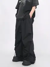 カーゴパンツ メンズ ワイド ルーズ プリーツ デザイン性 アメリカンスタイル 上品 カジュアル インスタ映え ハイストリート 「Mz」