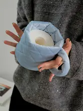 BLEU et ROSE シルクベルベットデザイン ティッシュ収納袋【牛乳カップ型・インス風】