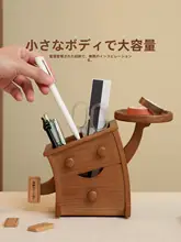 ペン立て 収納ボックス 天然木 デスクオーガナイザー おしゃれ かわいい インテリア オブジェ オフィス 誕生日プレゼント